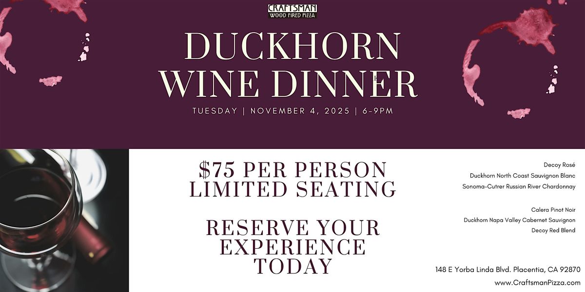 Duckhorn Wine Dinner