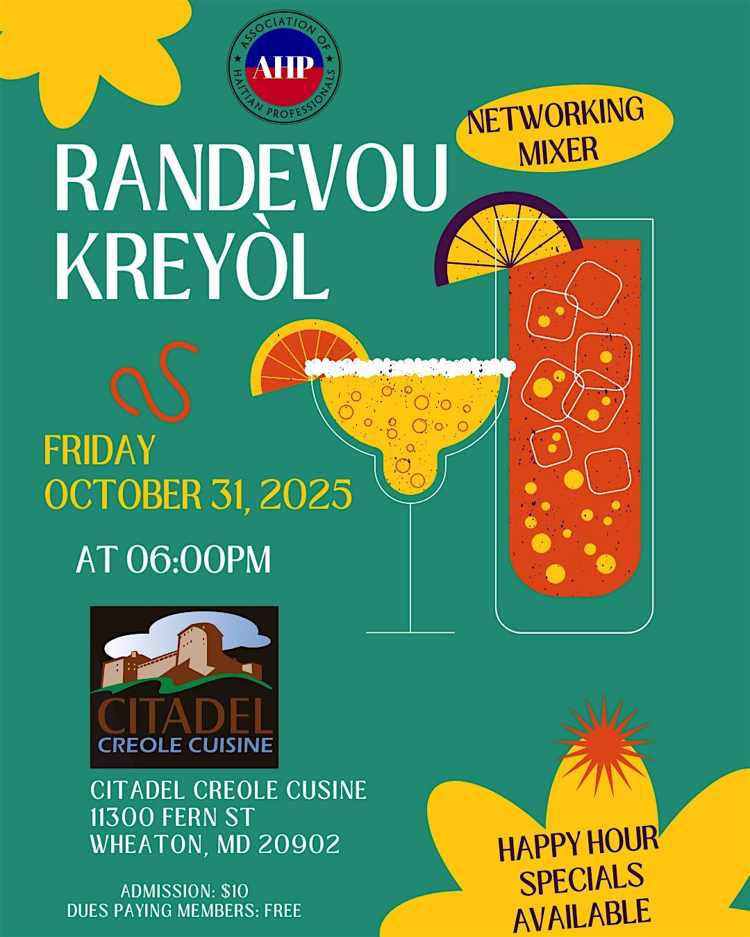 Randevou Krey\u00f2l Networking Mixer - Oct. 2025 at Citadel | Karaoke Edition