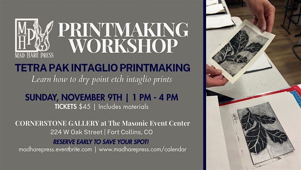Intro to Tetra Pak Intaglio Printmaking | Mad Hare Press Workshop
