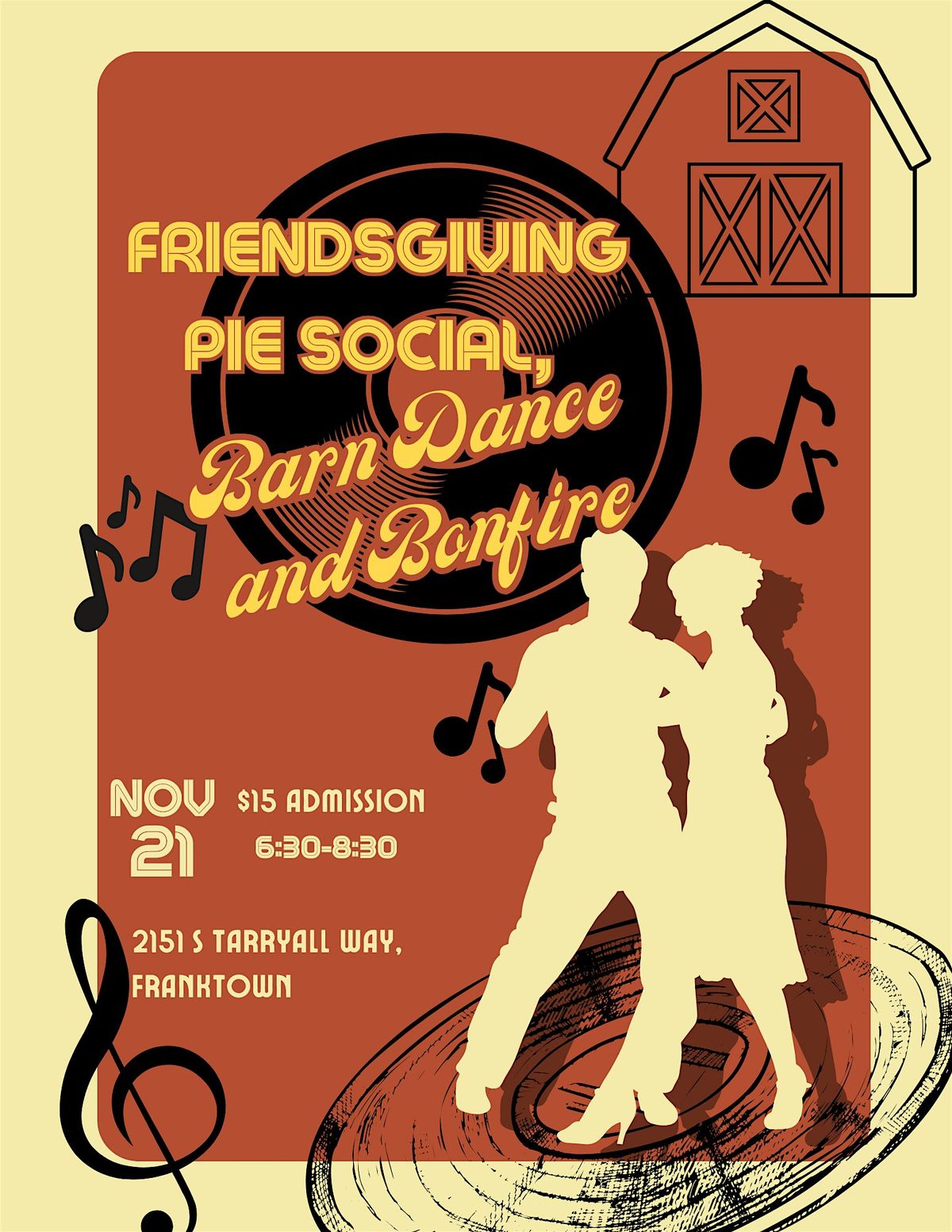 Friendsgiving Pie Social and Barn dance