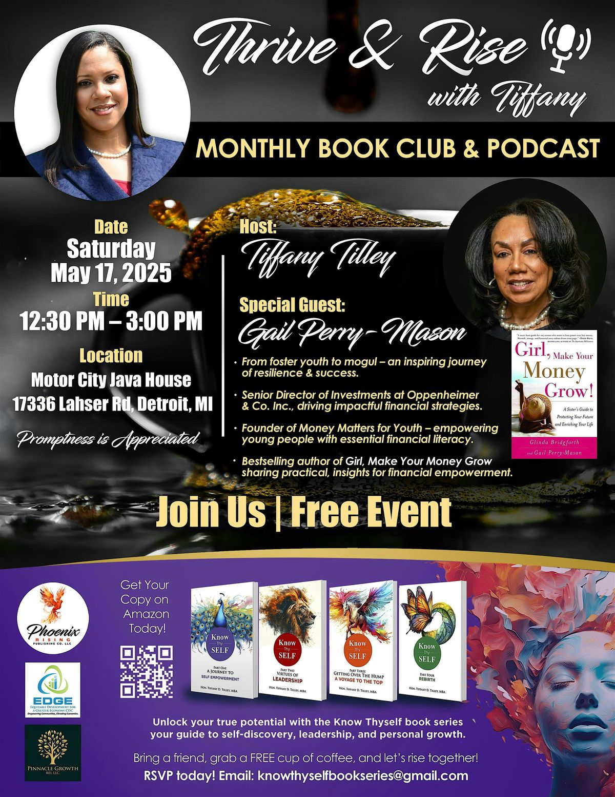 Thrive & Rise Monthly Book Club & Podcast