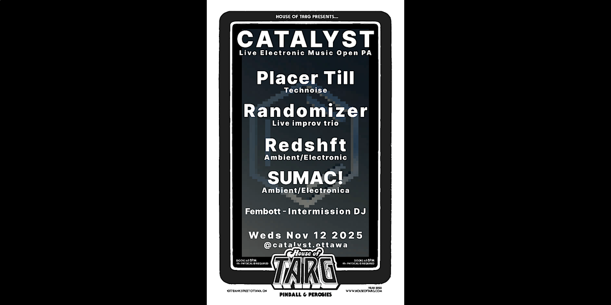 Catalyst 11- Live Electronic Music Open Mic