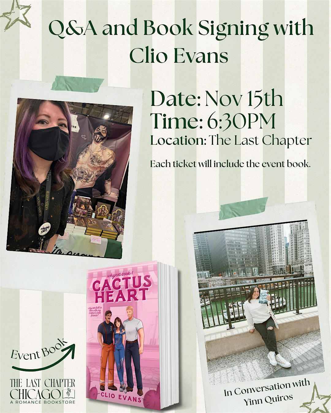Q&A Book Signing with Clio Evans