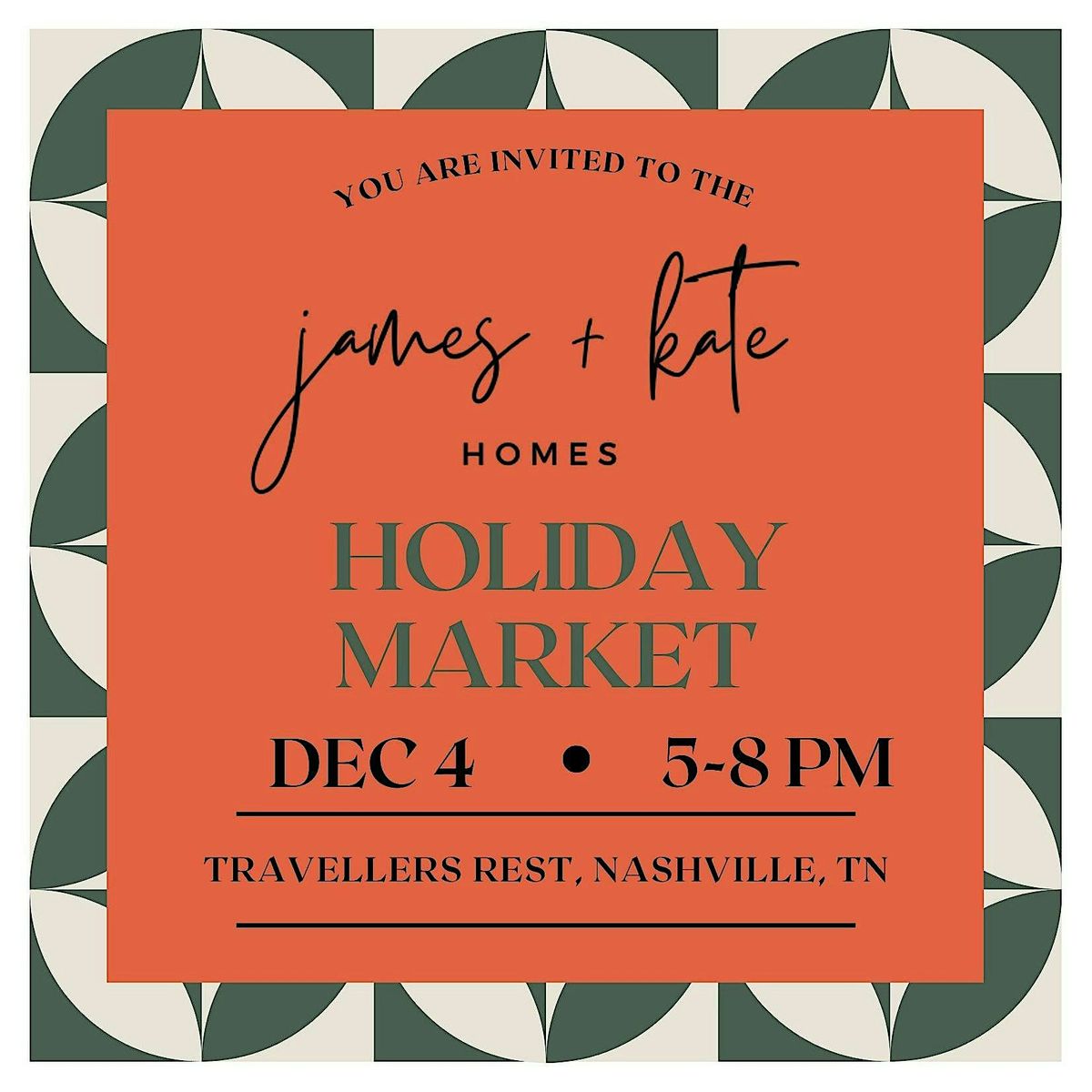 James + Kate Holiday Market