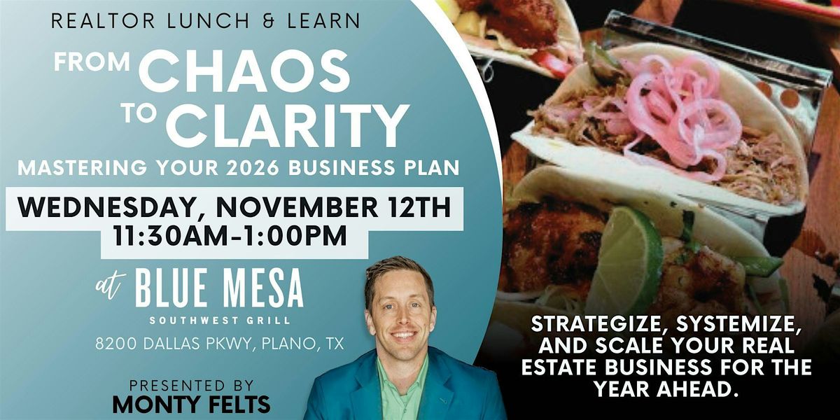 From Chaos to Clarity: Mastering Your 2026 Business Plan (Lunch & Learn)