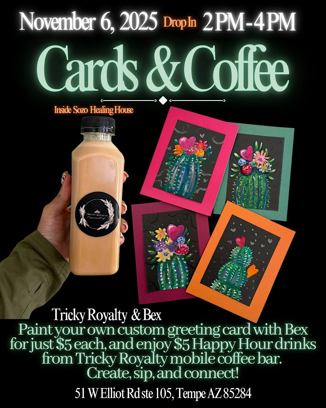 Card Painting & Coffee