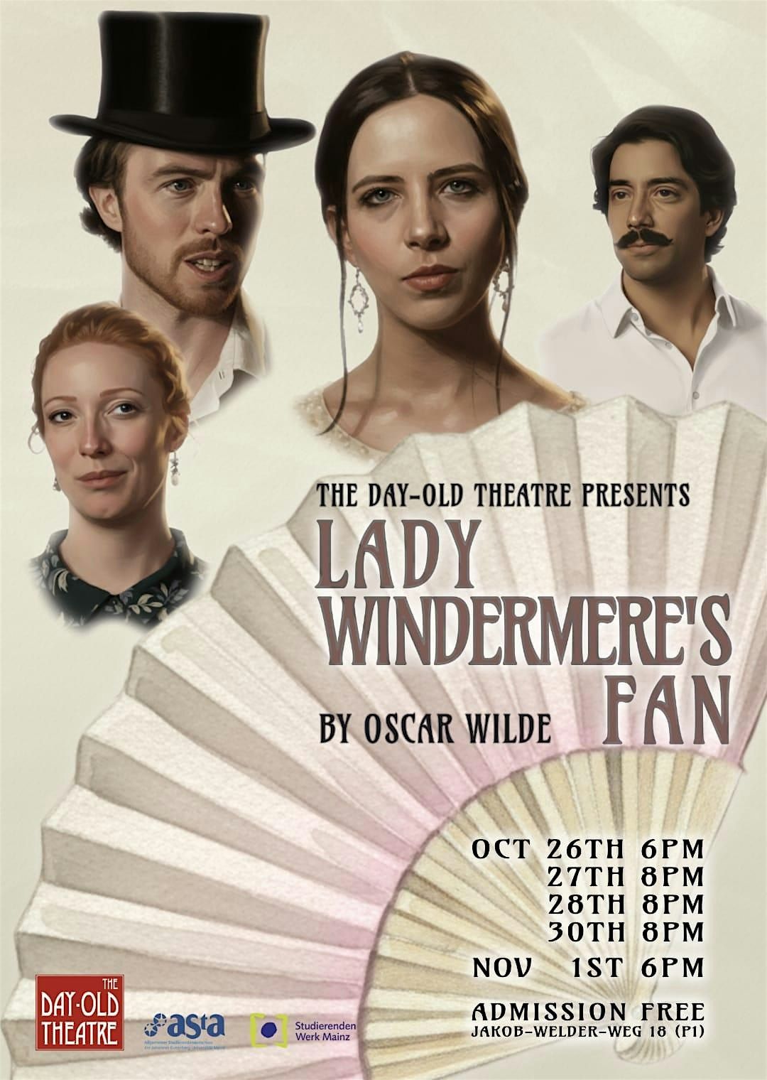 Lady Windermere's Fan - Theater im P1 (Oct 26\/27\/28\/30 & Nov 1)