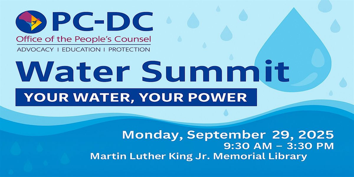 OPC Water Summit: Your Water, Your Power!