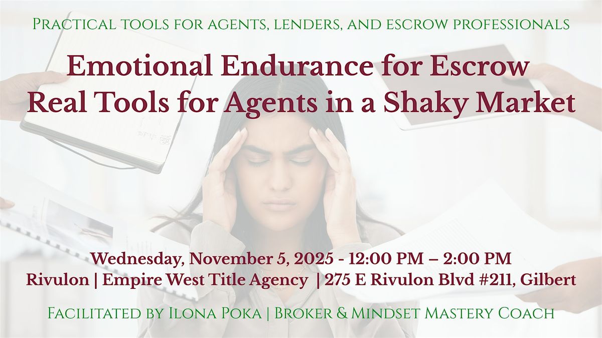 Emotional Endurance for Real Estate Professionals