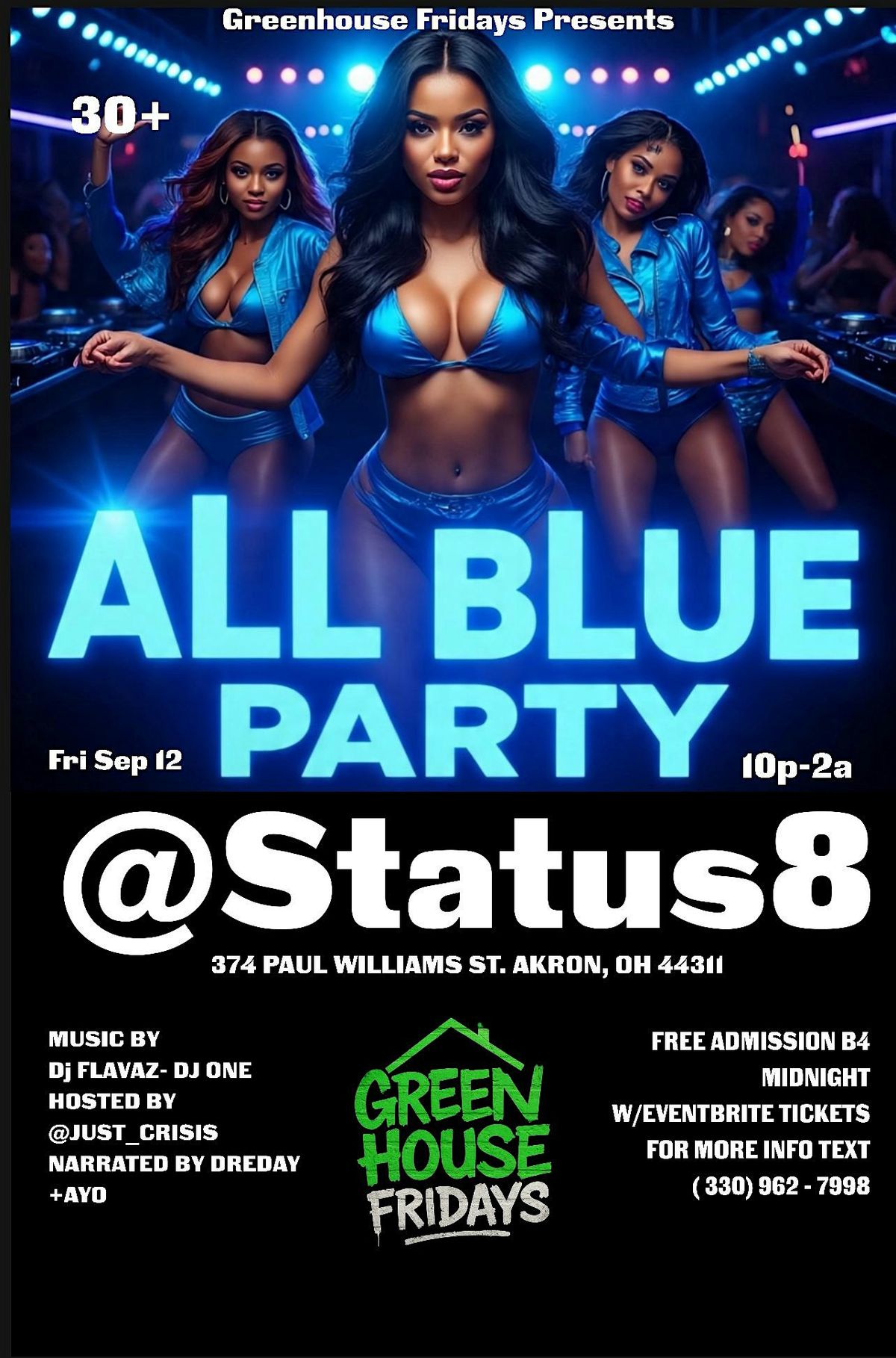 The Greenhouse All Blue Party