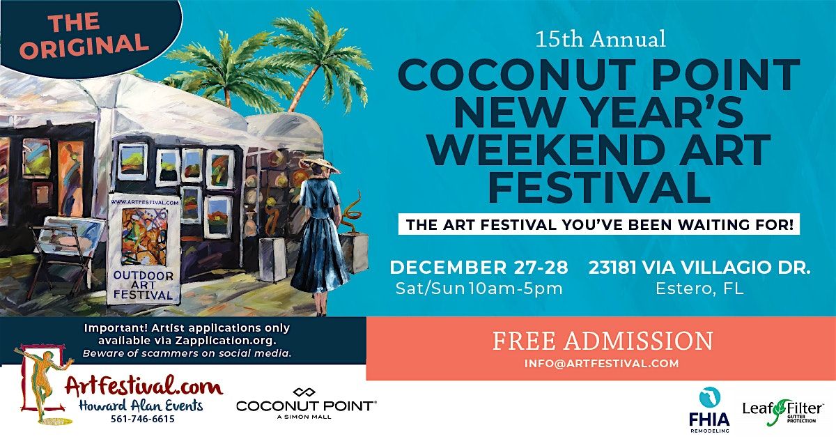 15th Annual Coconut Point New Year's Weekend Art Festival