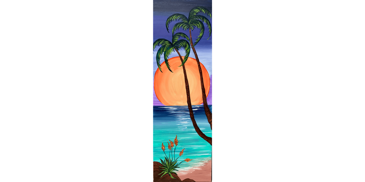 Radiant Tropical Moon - Paint and Sip in Norfolk | Classpop!\u2122