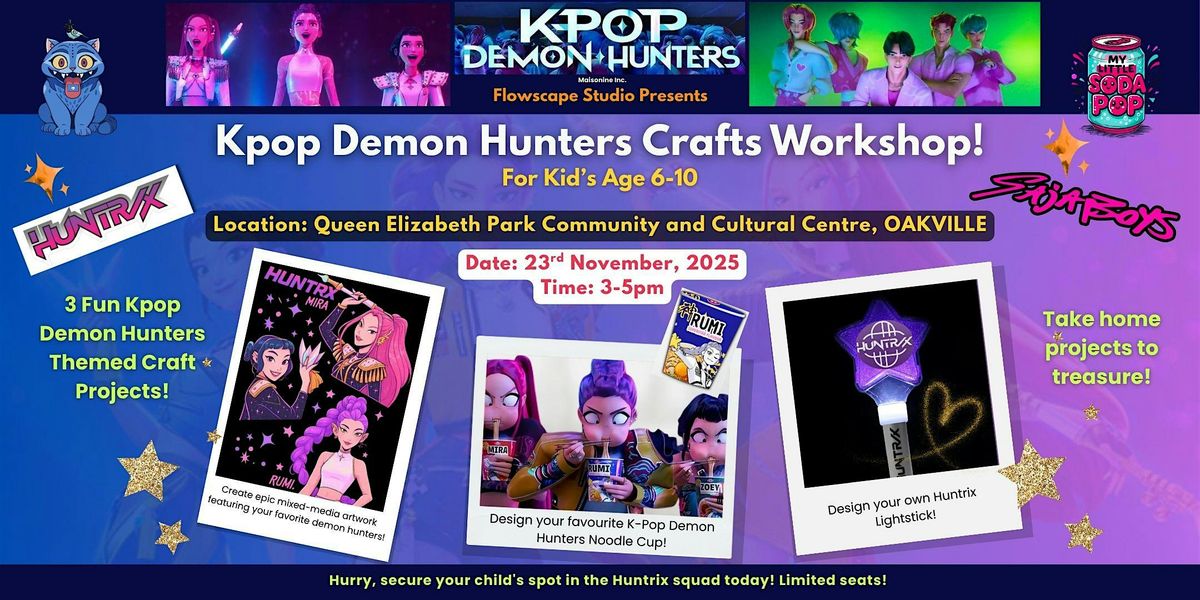 K-Pop Demon Hunters Craft Workshop for Kids