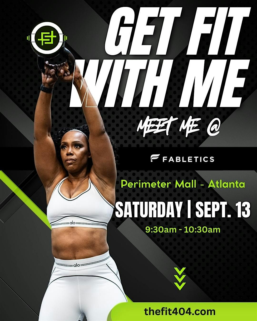 Work Up a Sweat with Eboni of Fit404 @ Fabletics Perimeter Mall!
