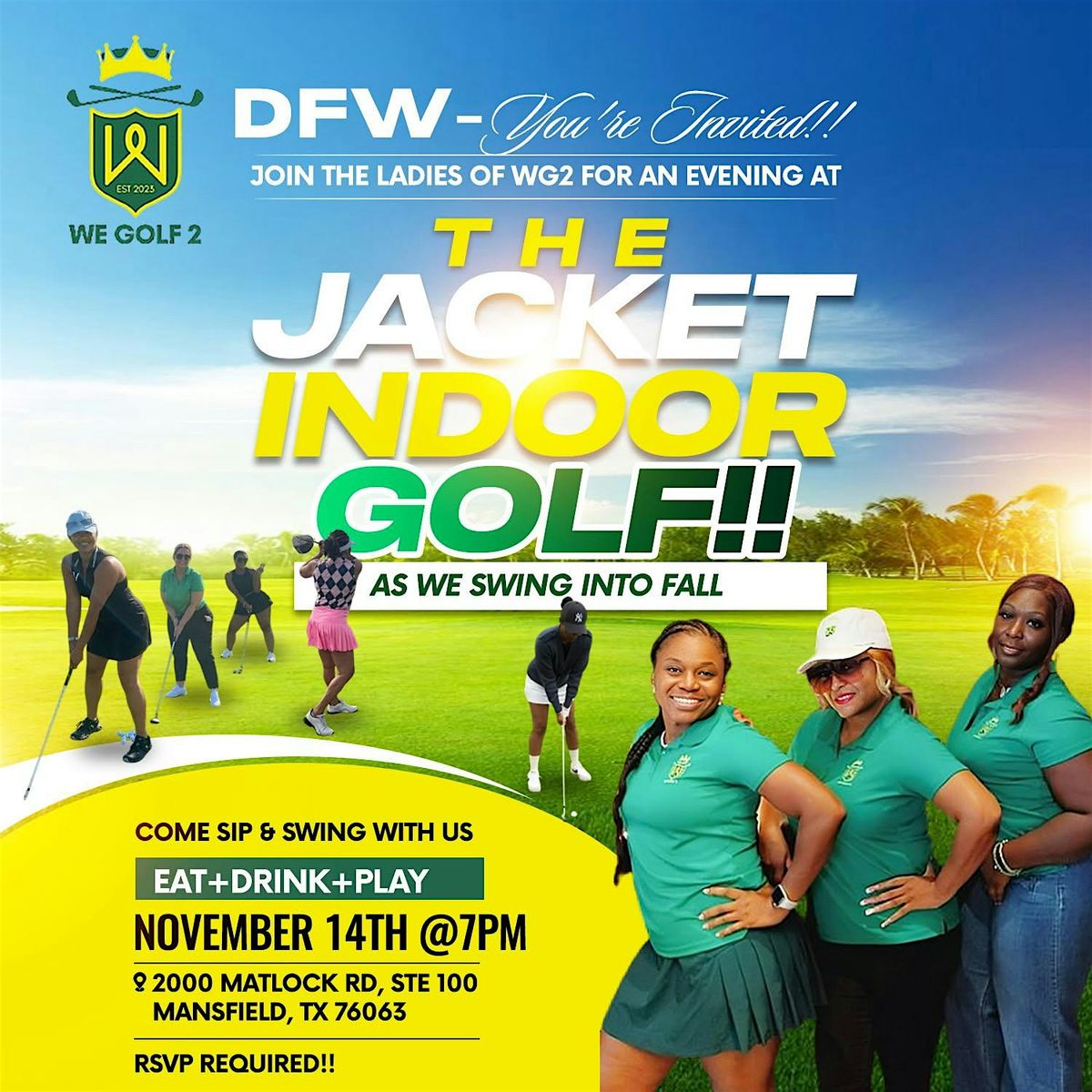 WeGolf 2 Sip, Swing & Social