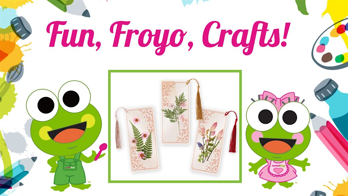 Free Kid's Craft - Flower Bookmark at sweetFrog Salisbury