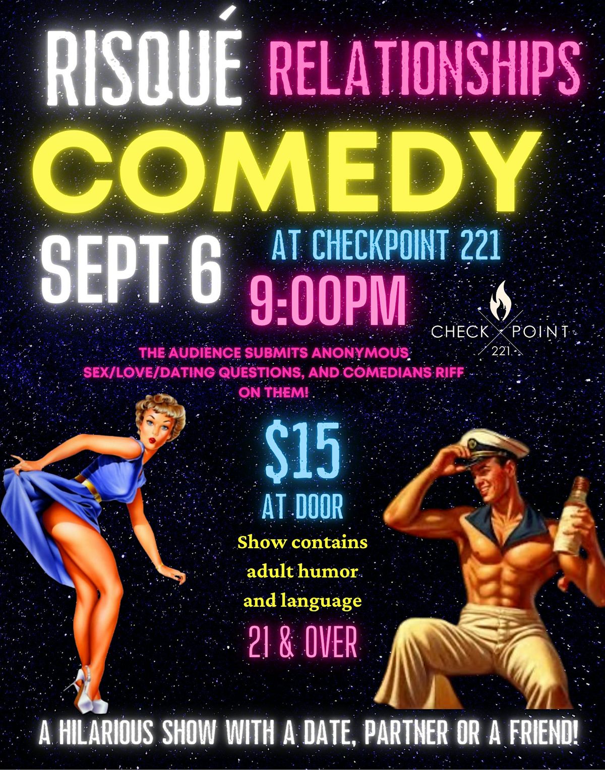 Risqu\u00e9 Relationships- A Comedy show with a dating\/love theme