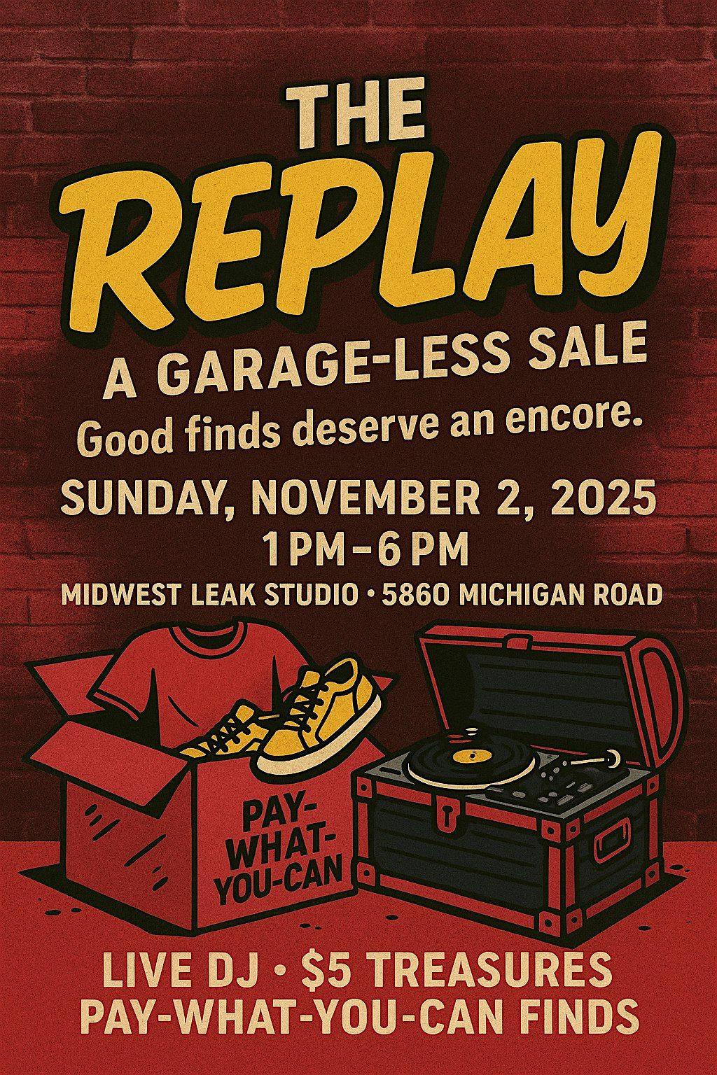 The Replay: Garage-less Sale