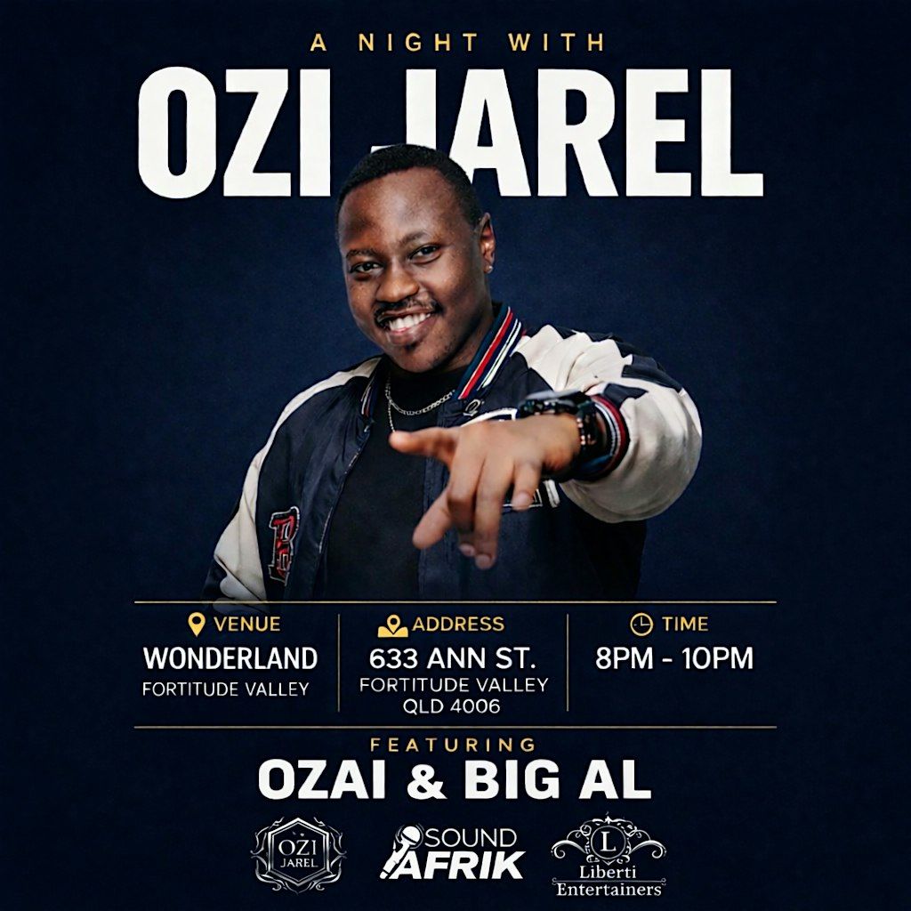 A NIGHT WITH OZI JAREL- LIVE PERFORMANCE IN BRISBANE