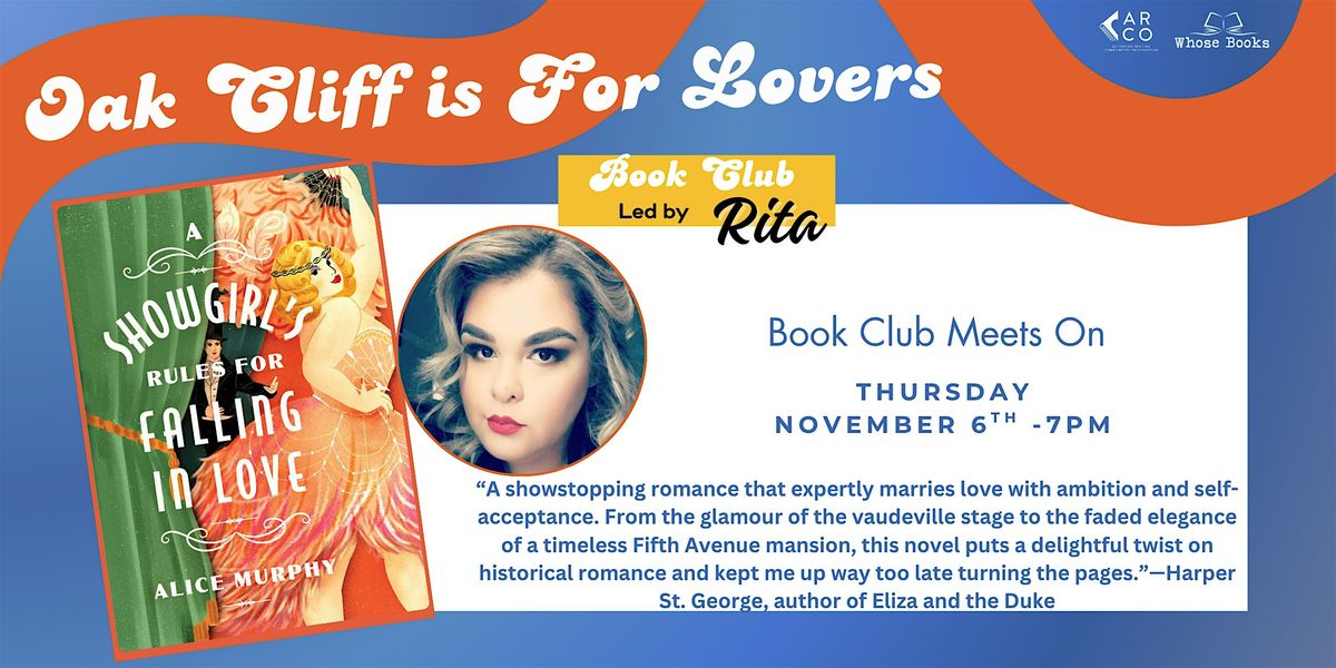 Oak Cliff Is For Lovers Book Club