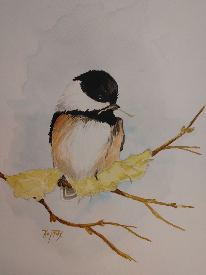 Chickadee Watercolor Painting Class