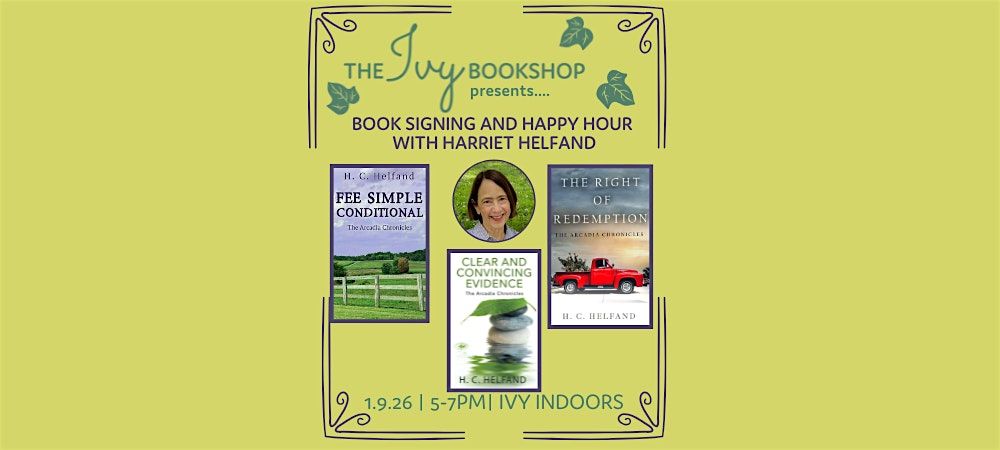 Book signing and Happy Hour with Harriet Helfand