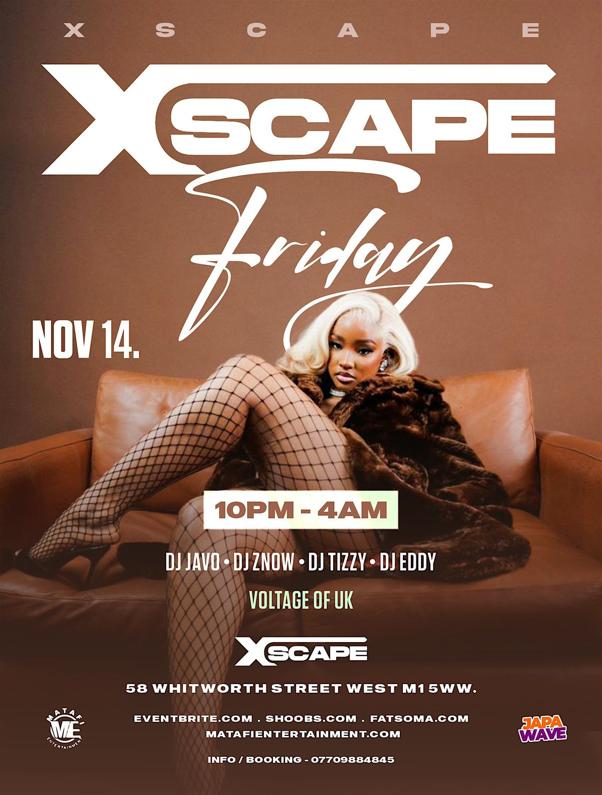 XSCAPE FRIDAY \u2013 Afrobeats\/HipHop\/RnB\/Amapiano\/Dancehall
