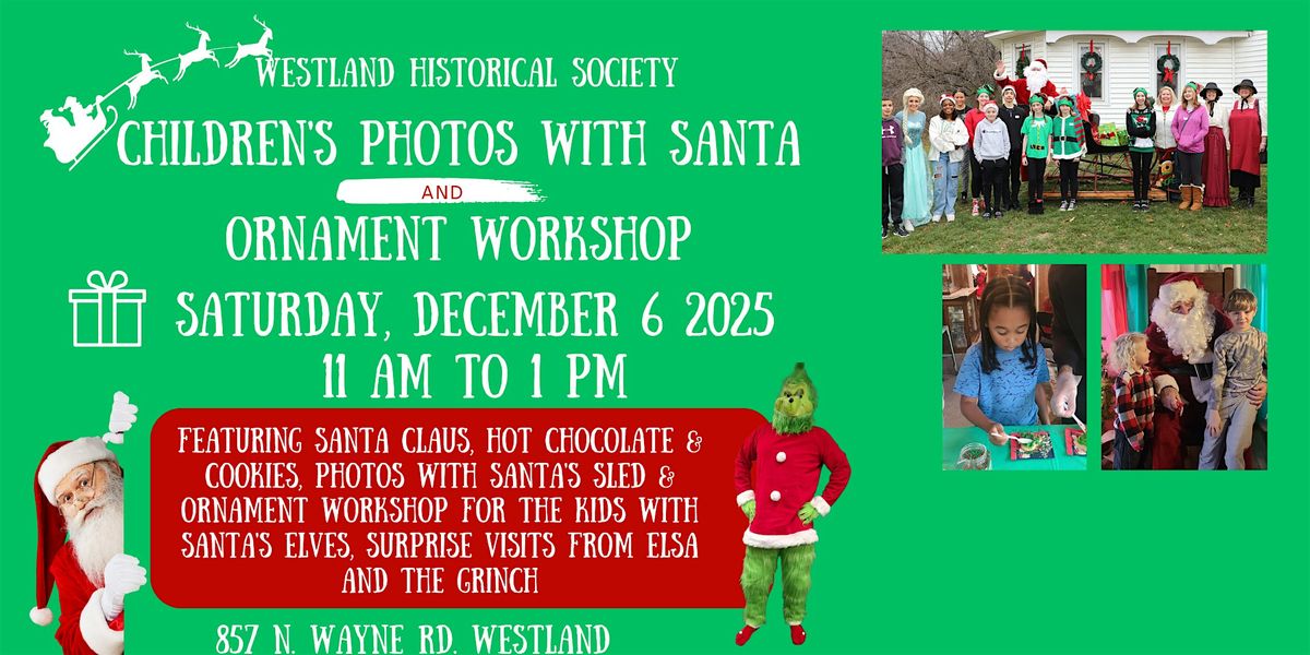 Photos with Santa\/Ornament Workshop