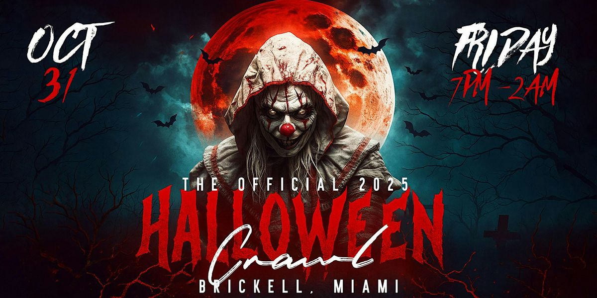 Haunted Halloween Bar Crawl 2025 | Brickell, Miami Halloween Weekend Crawl