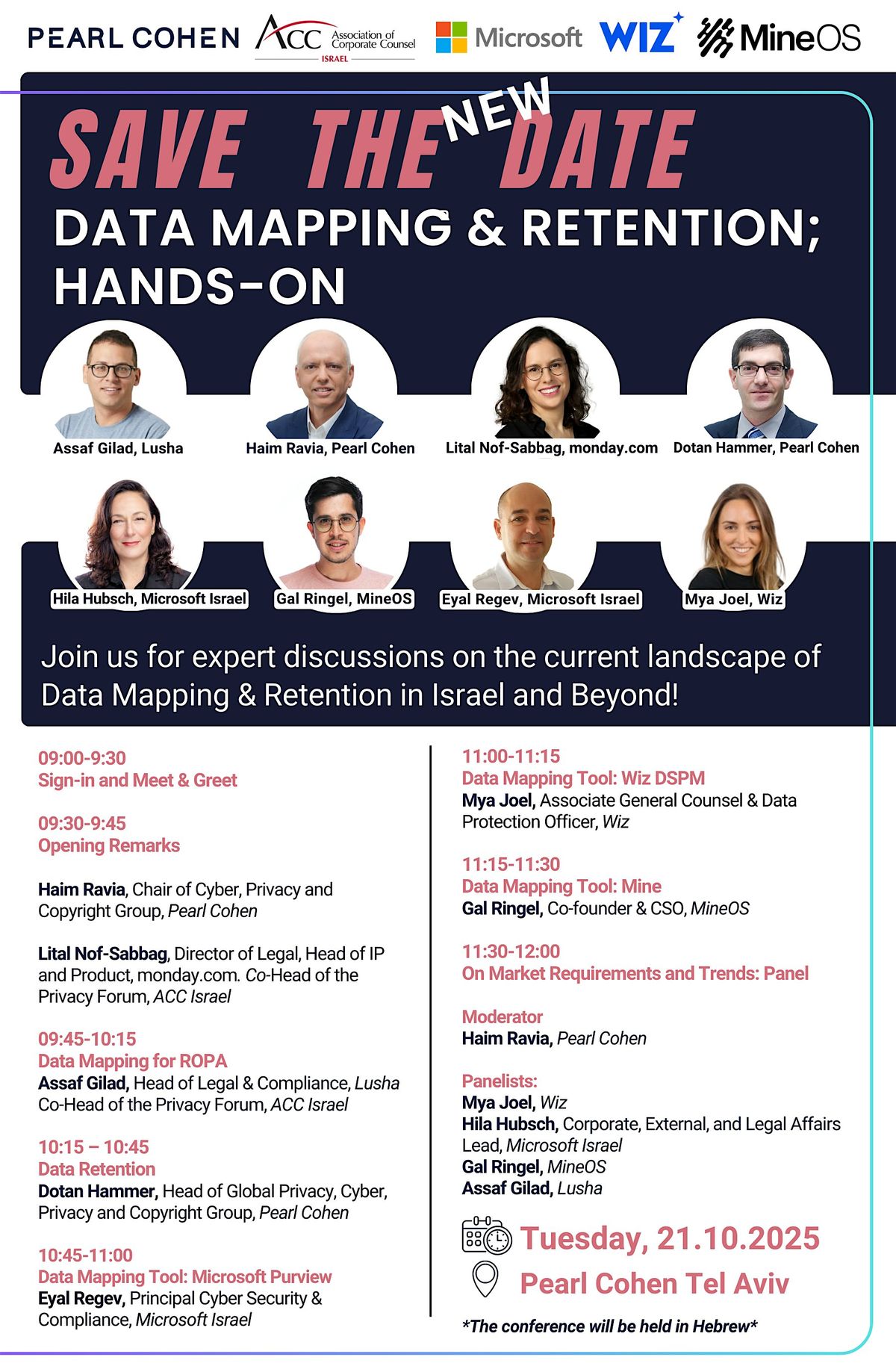 Data Mapping & Retention with Pearl Cohen, Microsoft, WIZ, MineOS & More
