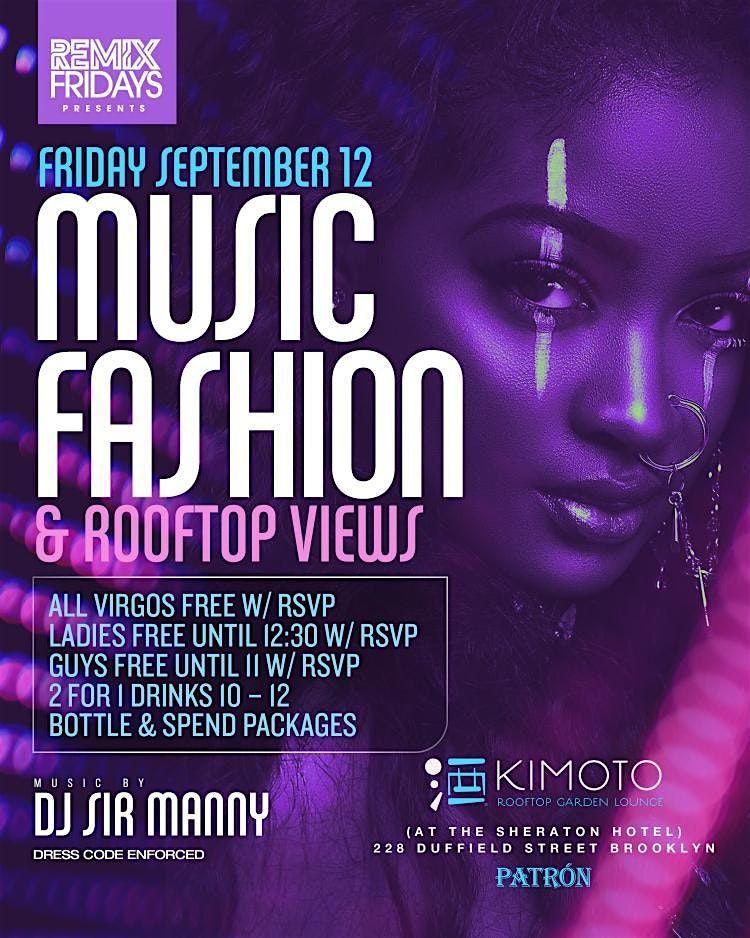 9\/12 - Music Fashion & Rooftop At Kimoto Rooftop (PREMIERE Guestlist)