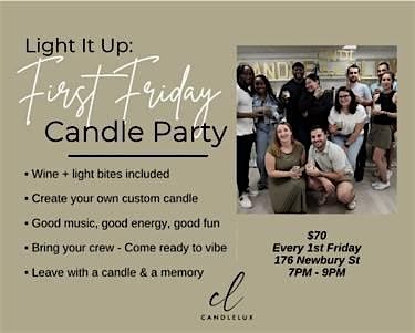 Custom Candle Making and Sip Party
