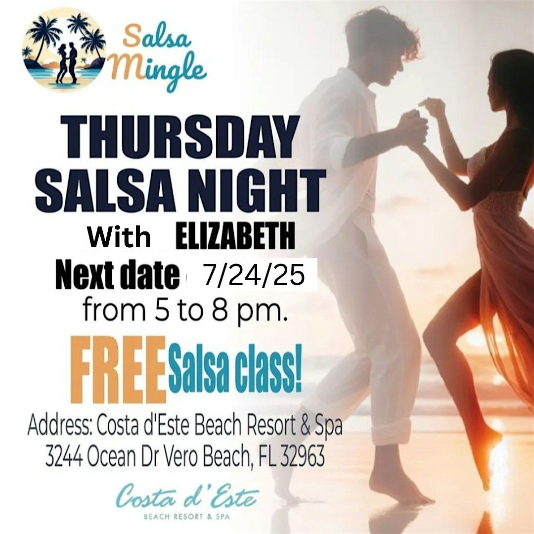 Salsa Thursday at Costa D este (4th thursday of the month)