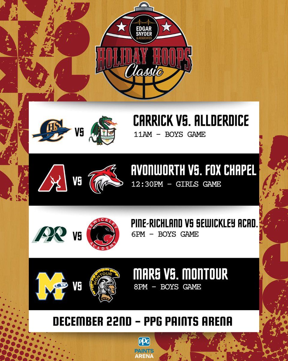 Edgar Snyder & Associates Holiday Hoops Classic Basketball at PPG Paints Arena