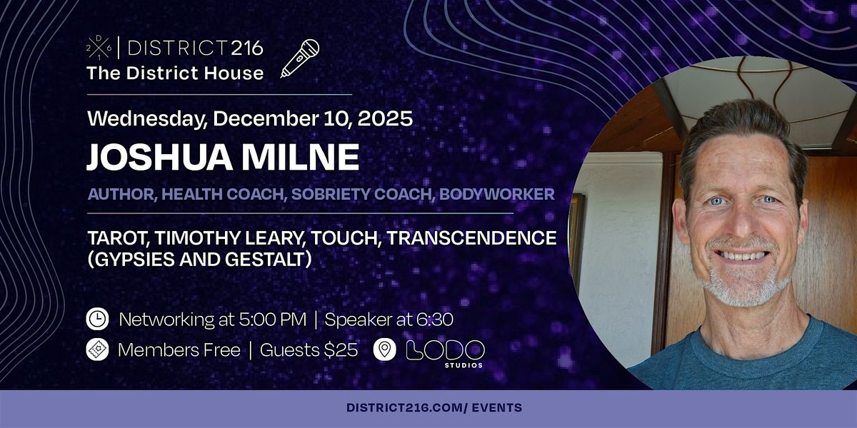 The District House (Wed. 12\/10 with Joshua Milne)