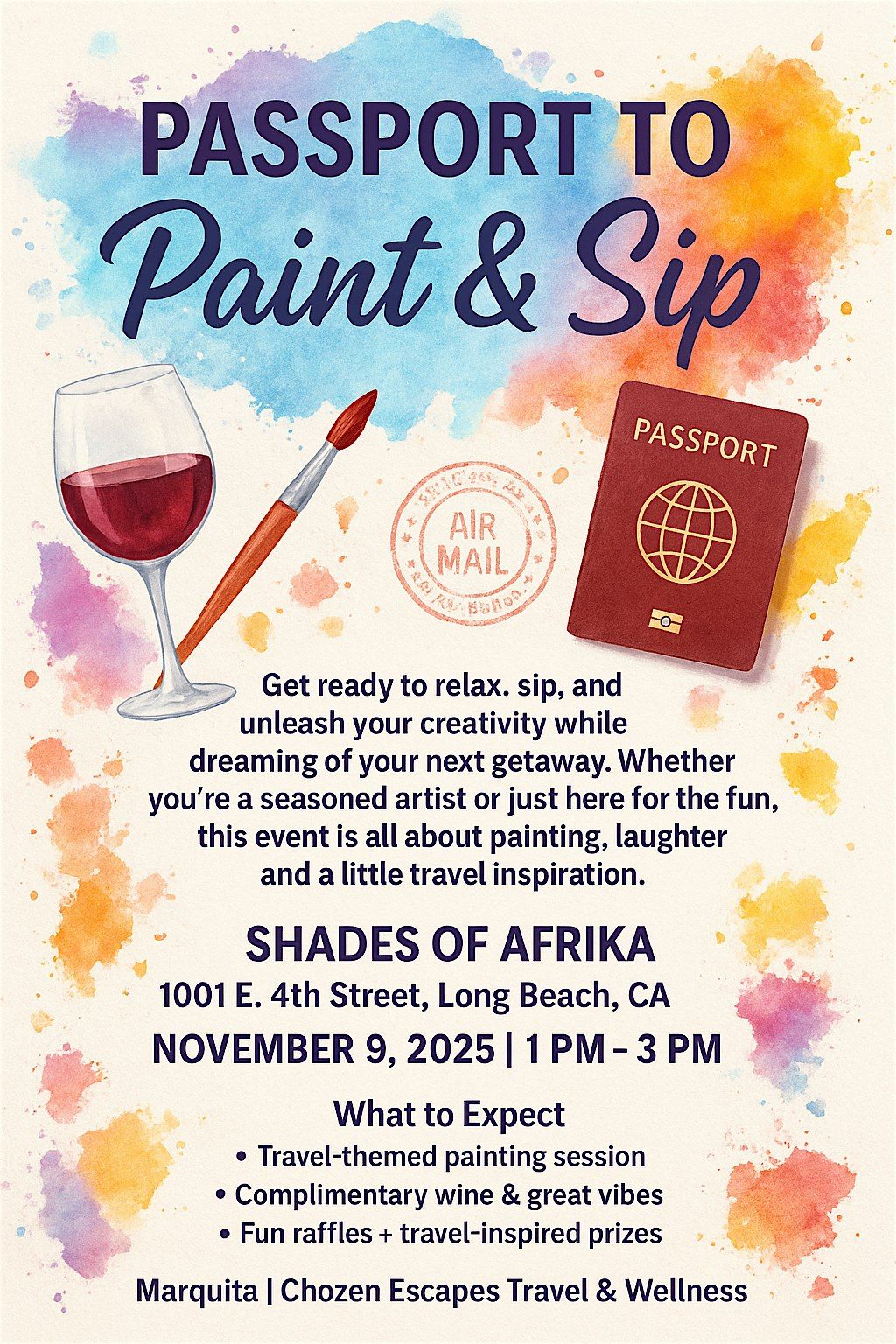 Passport to Paint & Sip