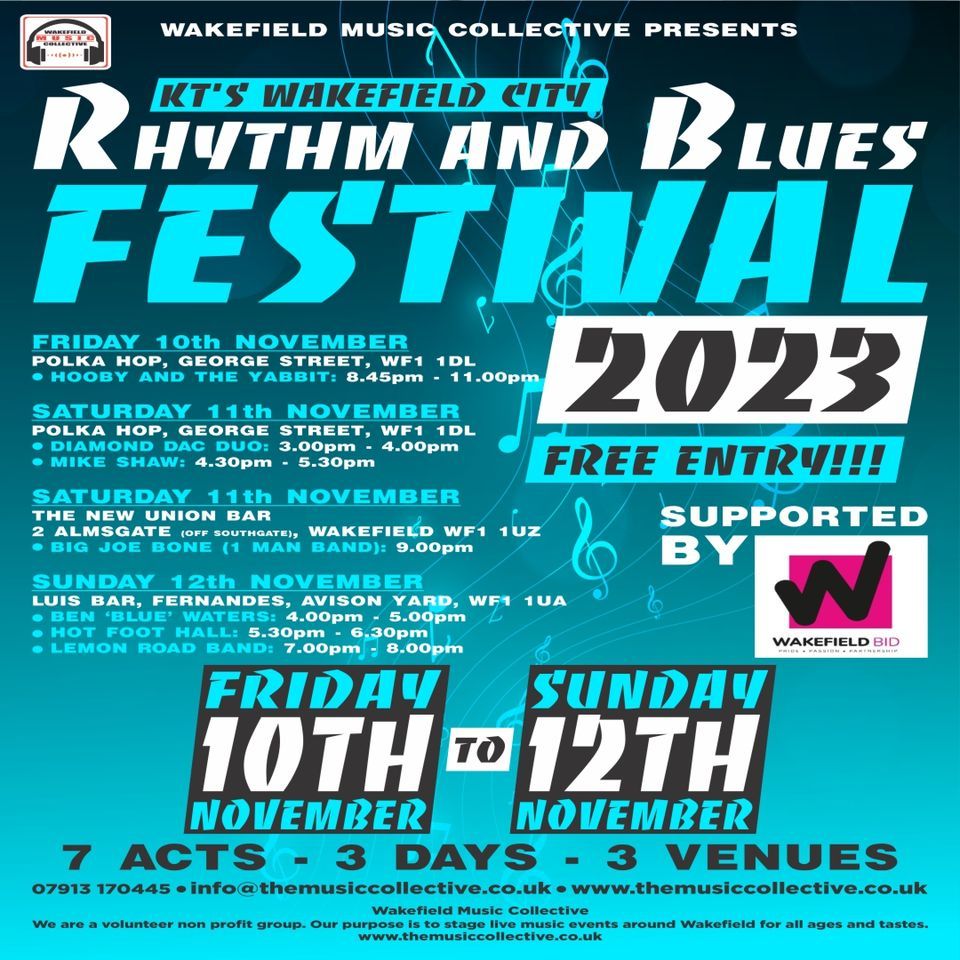 Rhythm & Blues Festival 2023 | The Polka Hop, Wakefield, EN | November ...