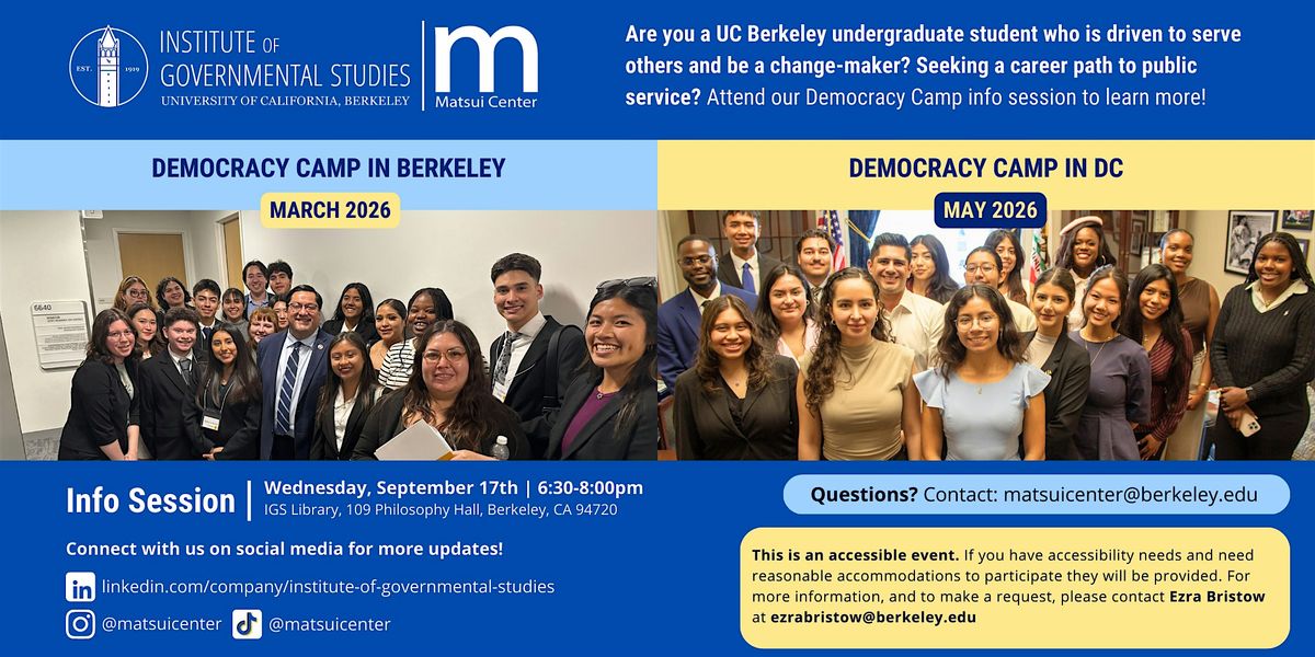 2026 Democracy Camp Info Session