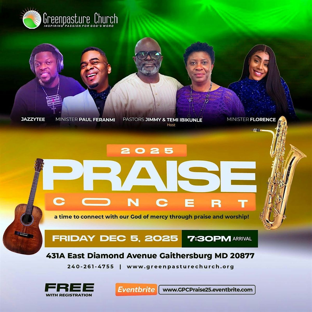 Praise Events GPC Praise Concert 2025 at 431 E Diamond Ave, Gaithersburg on 5th ...