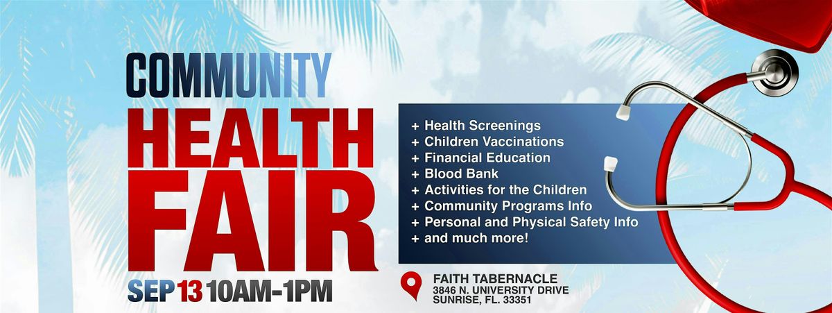 The South Florida Community Health Fair 2025 (FREE)