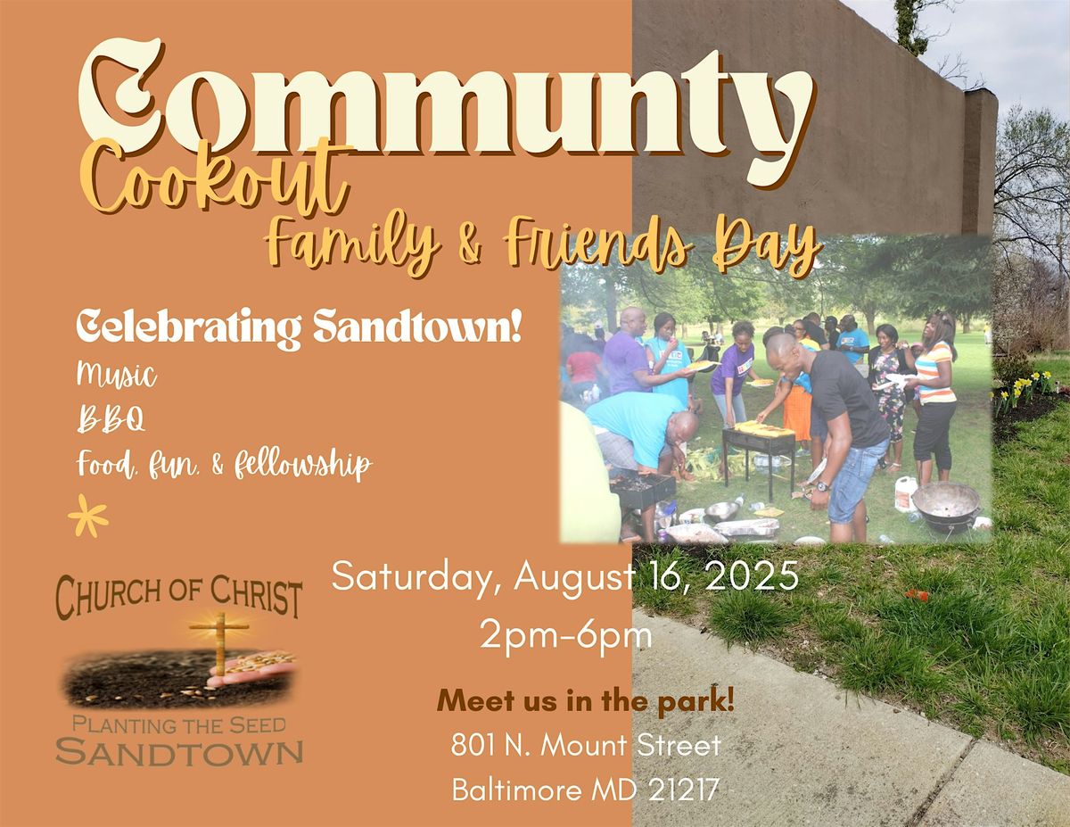 Family & Friends Community Cookout