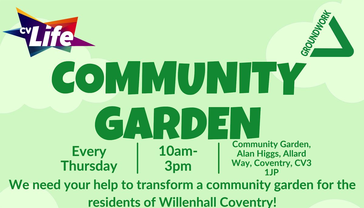 Community Garden Volunteering (Thursdays)