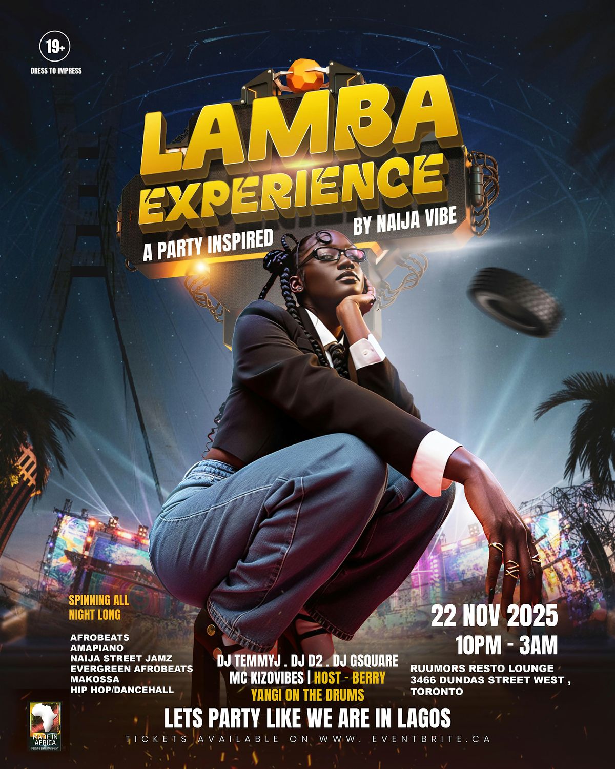 LAMBA EXPERIENCE . let\u2019s party like we are in lagos