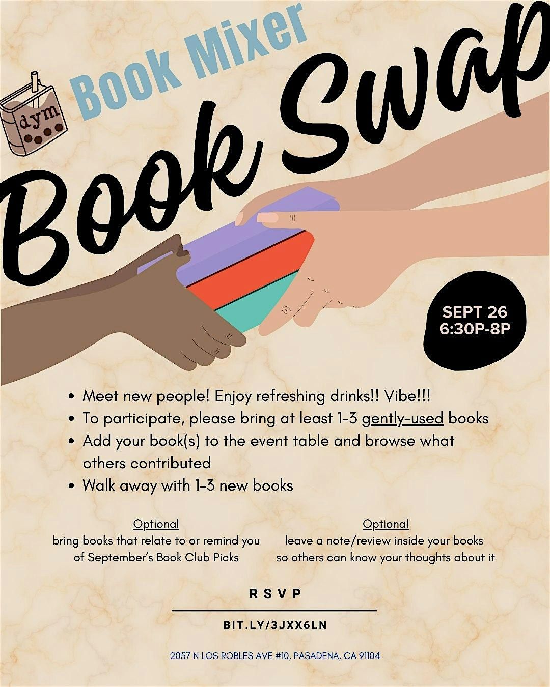 September Book Swap & Mixer