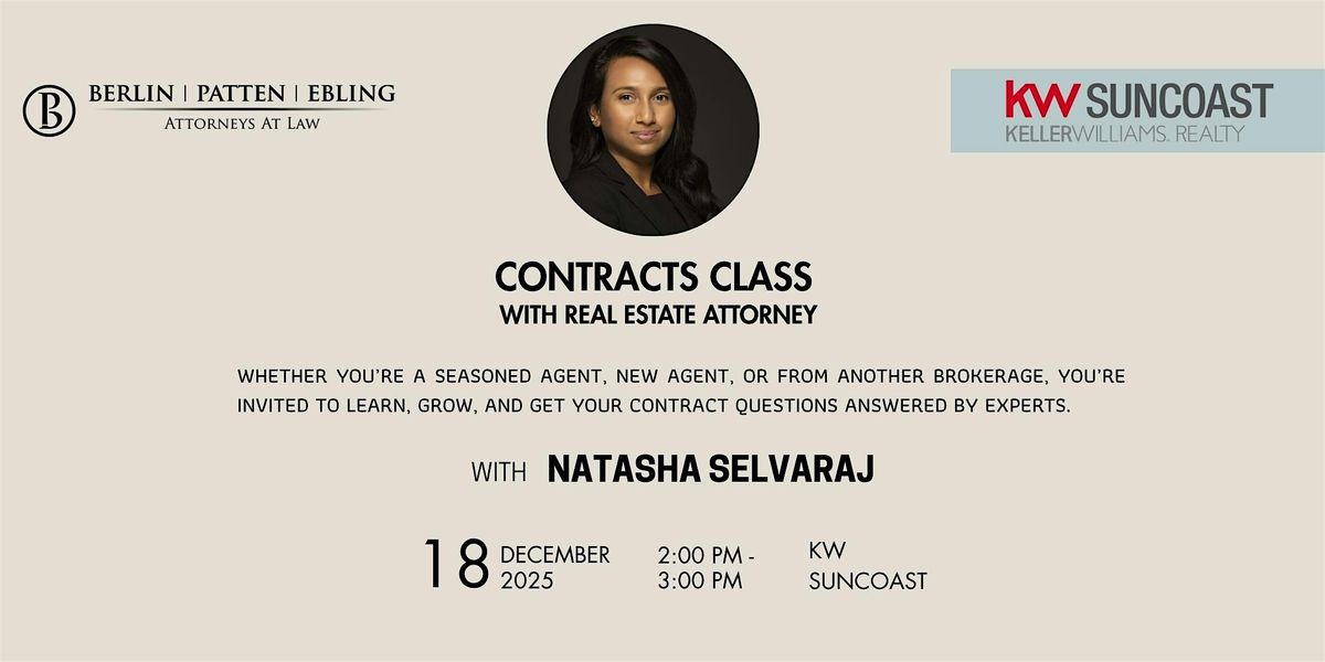Contracts Class with Natasha Selvaraj