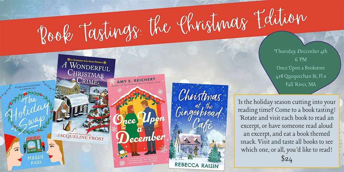 Book Tastings: the Christmas Edition