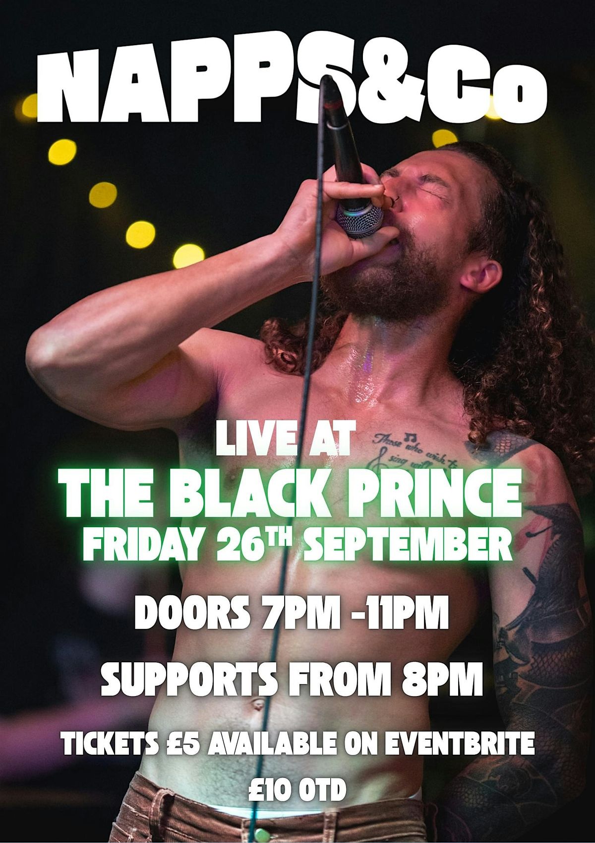 NAPPS & CO LIVE @ THE BLACK PRINCE + supports