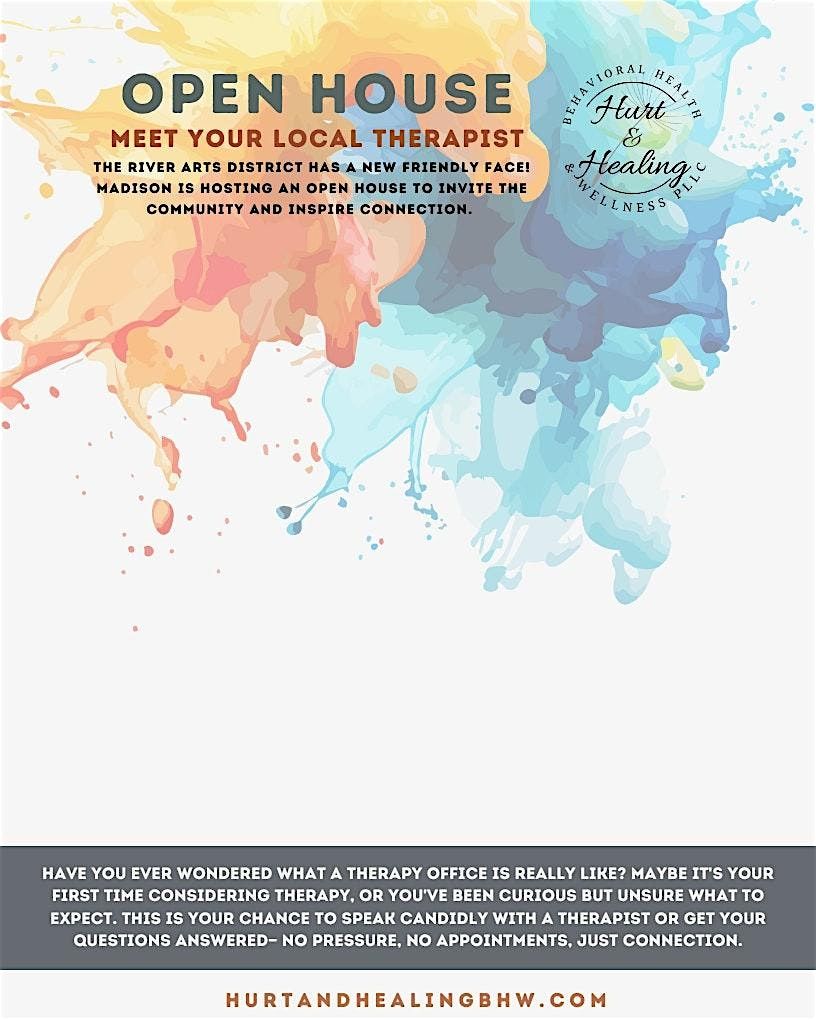 Open House - Meet your Local Therapist