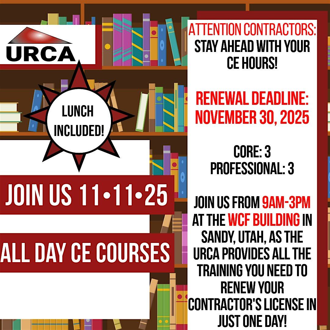 URCA NOVEMBER CE TRAINING