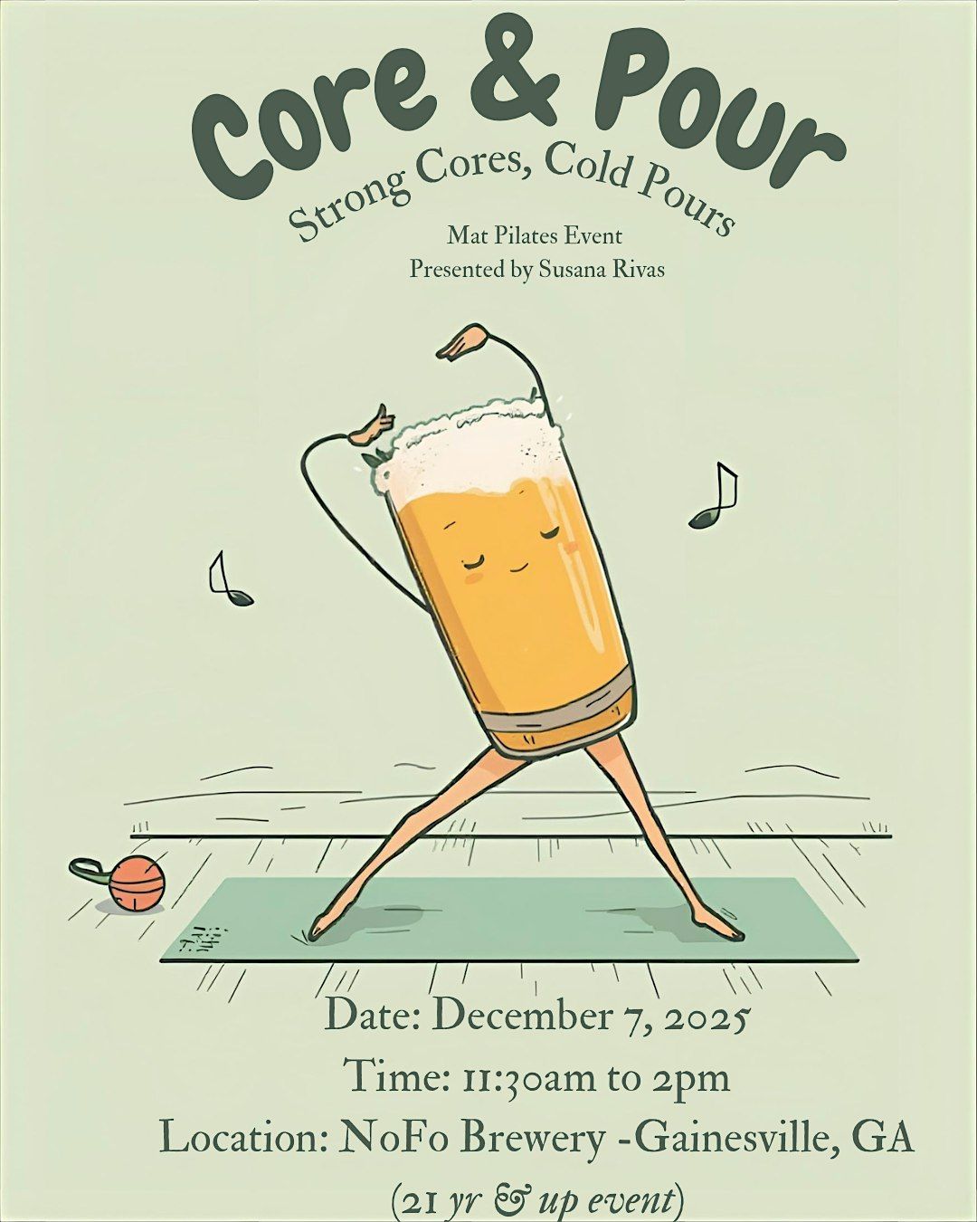 Core & Pour - Mat Pilates Event